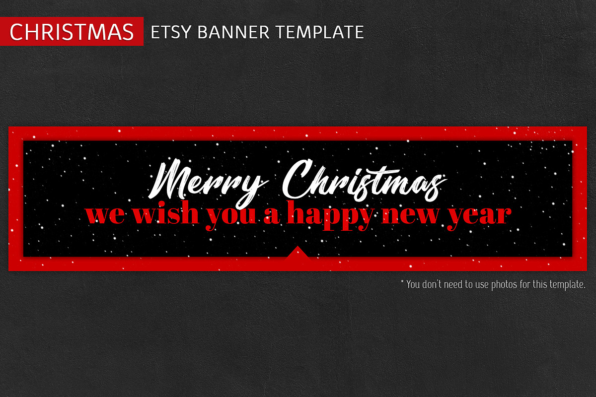 ETSY Christmas Banner Template, a Templates & Theme by illycreative (Photo 6 of 16)