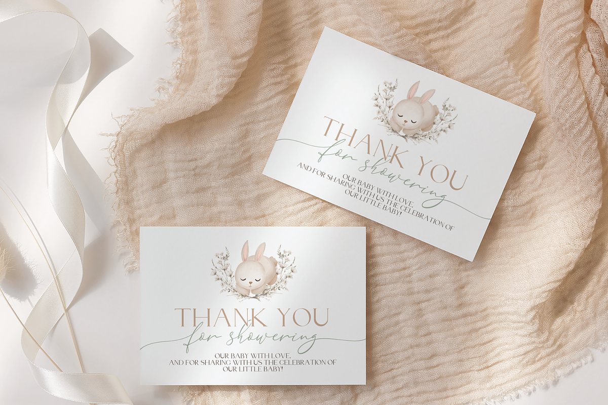 Easter Baby Shower Thank You Card, an Invitation Template by Digital_Mind (Photo 4 of 6)