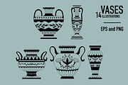 Vases. Graphic clipart + patterns., a Graphic by heyXeni (Thumbnail 4 of 5)