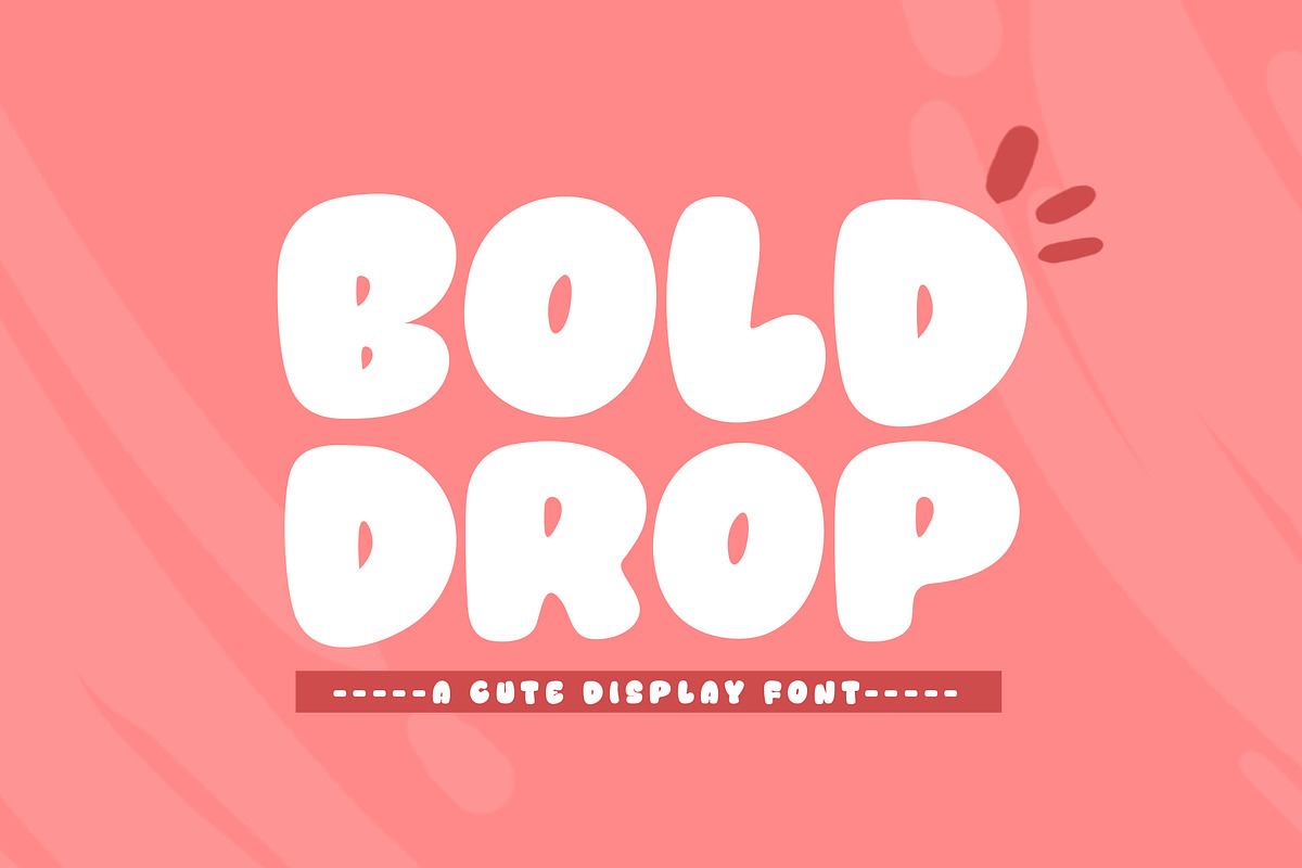 Bold Drop, a Font by khurasan (Photo 1 of 4)
