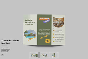 trifold brochure mockup
