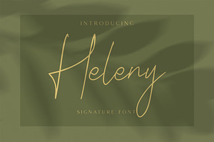 Heleny - Signature Script Font, a Script Font by Craft Supply Co.