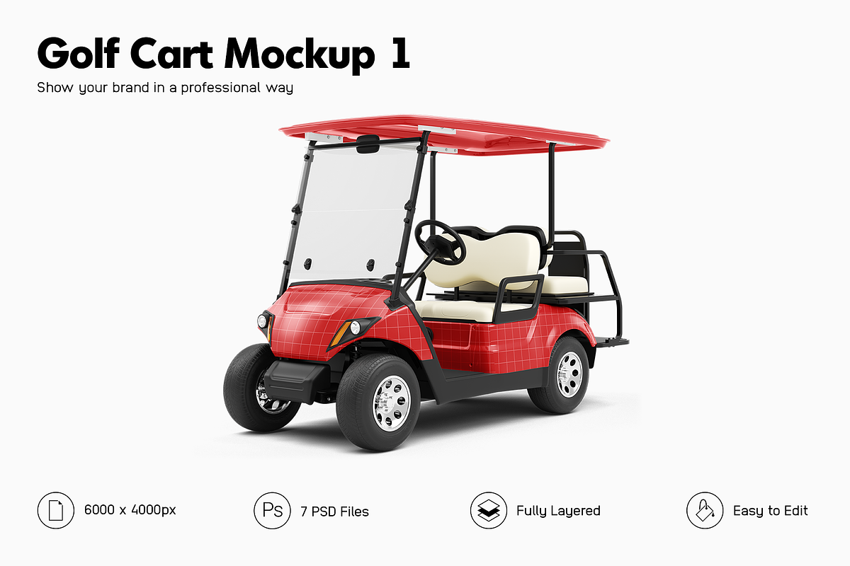Golf Cart Mockup 1, a Product Mockup by Mockupix (Photo 1 of 11)