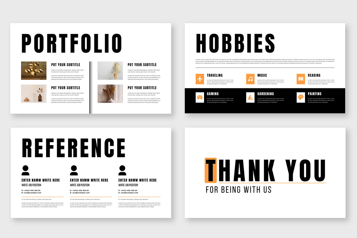 Digital Resume Presentatioan Layout, a Presentation Template by ContestDesign (Photo 5 of 5)