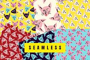 Cartoon Cats Seamless Patterns, a Pattern Graphic by Art's and patterns (Thumbnail 3 of 9)