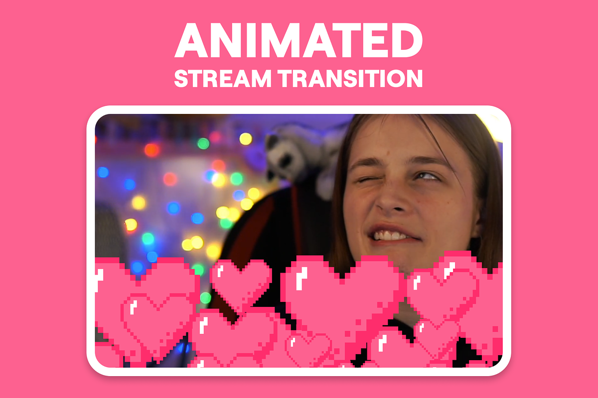 Animated Heart Stinger Transition, a Templates & Theme by Custom Fonts & Patterns (Photo 1 of 3)