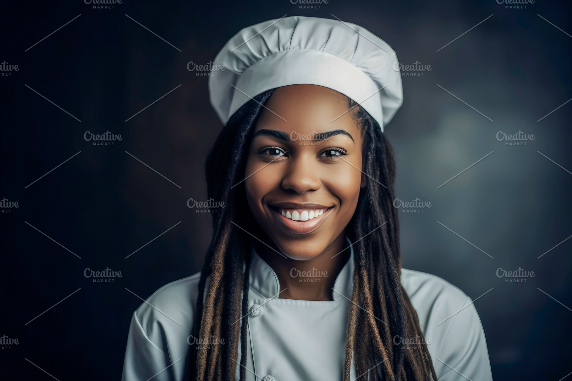 Black woman chef, a Person Photo by huertas19