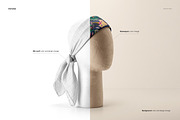 Habotai Silk Scarf Mannequin Mockup, a Hat Mockup by creatsy5 (Thumbnail 3 of 8)