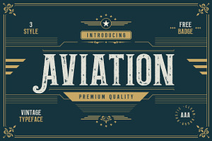 Aviation - Vintage Typeface