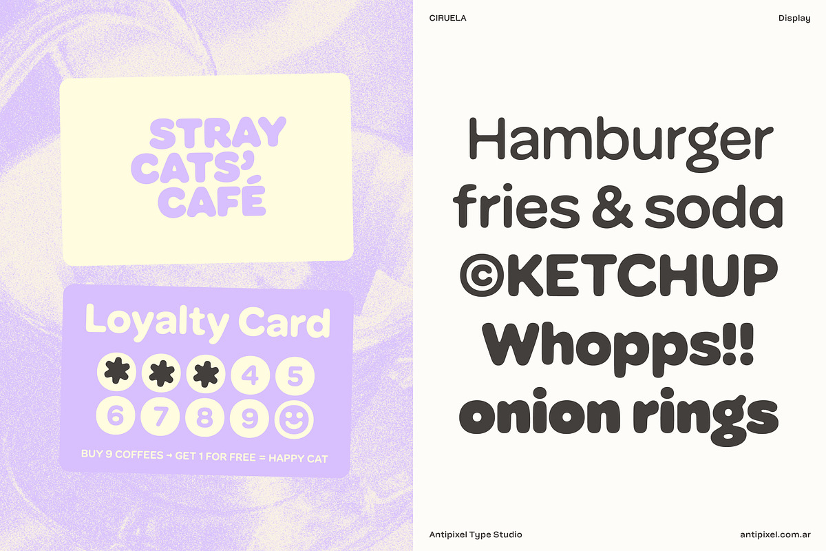 Ciruela | Chunky Round Display Sans, a Sans Serif Font by Antipixel Type Studio (Photo 3 of 19)