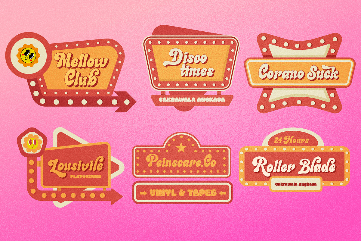 Sunnyside Groovy Font + Extras, a Script Font by Fortunes Co (Photo 12 of 14)