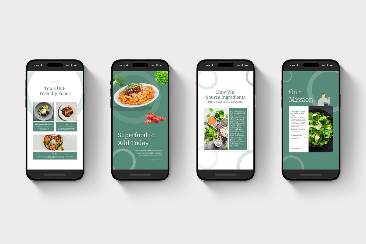 Food & Restaurant Instagram Bundle, a Social Media Template by TheBrightGrap (Photo 8 of 23)