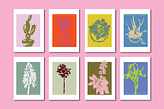 FLORAL POSTERS BUNDLE (50 SVG PNG), a Decorative Illustration by Bonfloret Studio (Thumbnail 2 of 15)