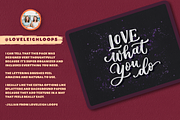 CalligraFUN Brushes For Procreate, a Brush Add-On by Lettering Daily (Thumbnail 17 of 19)