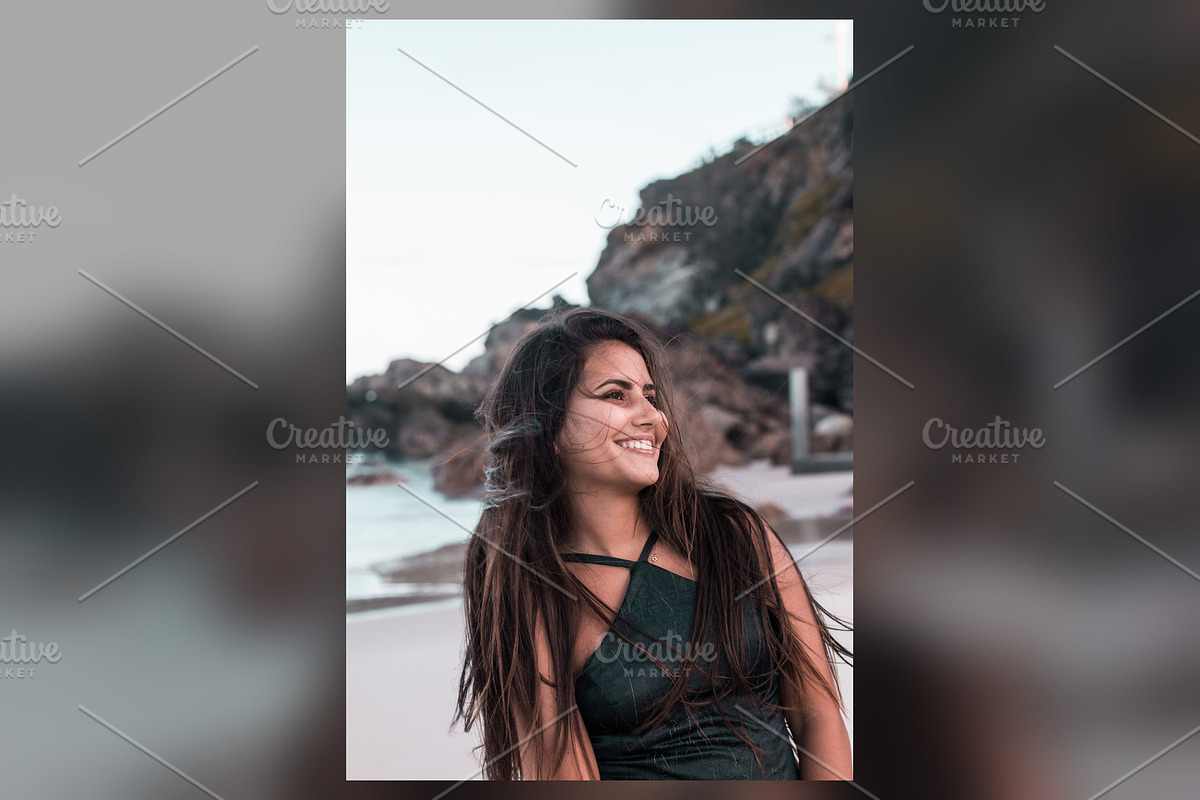 Joyful Beach Portrait in the Wind, a Beauty & Fashion Photo by Chris Joel Campbell (Photo 1 of 2)