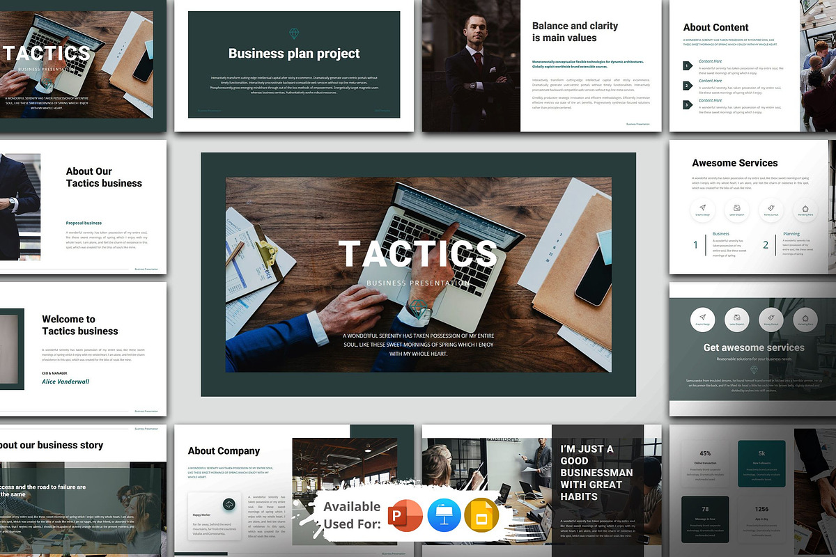 Tactics Presentation Template, a Presentation Template by Analogous Temp (Photo 1 of 6)