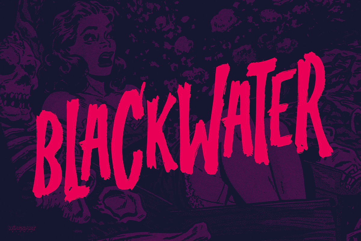 Splatterpunks A Halloween Brush Font, a Font by Wingsart Studio (Photo 15 of 15)