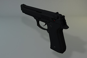 Low Poly Beretta M9