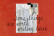 Mistlewire - Textured Script Font, a Handwritten Font by Lilithcollageart (Thumbnail 2 of 12)