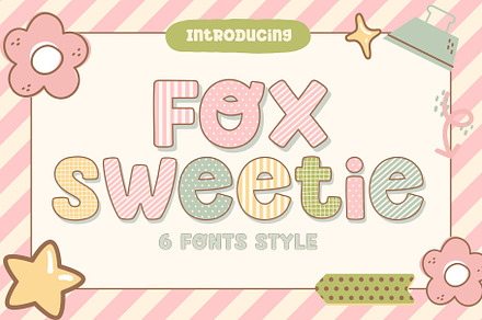 Fox Sweetie 6 Fonts Style, a Handwritten Font by Fox7 By Rattana