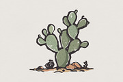 Prickly Pear Cactus PNG, Desert, an Illustration by SharpMarketplace (Thumbnail 1 of 3)