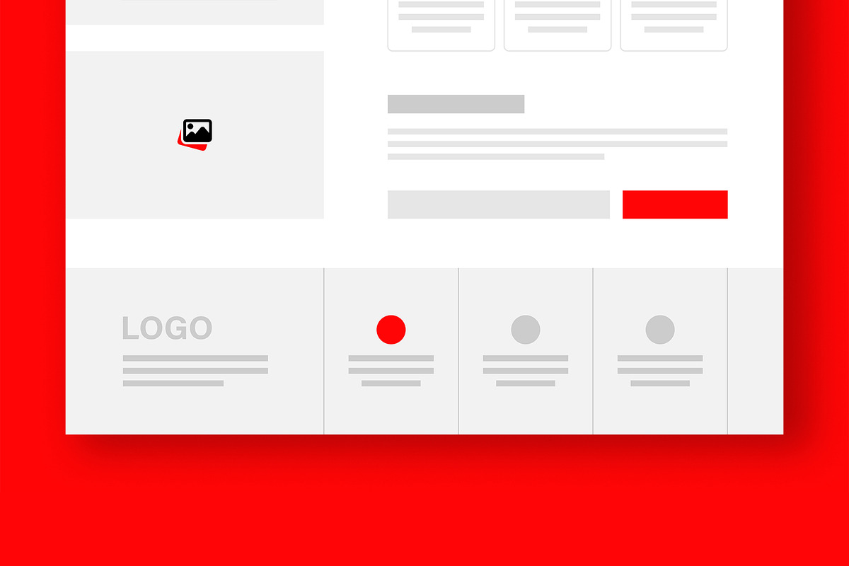 Modern Landing Page Wireframe Design, a Landing Page Template by ContestDesign (Photo 5 of 5)