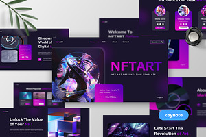 NFTART - NFT Art Keynote Template, a Presentation Template by MtvtdArt