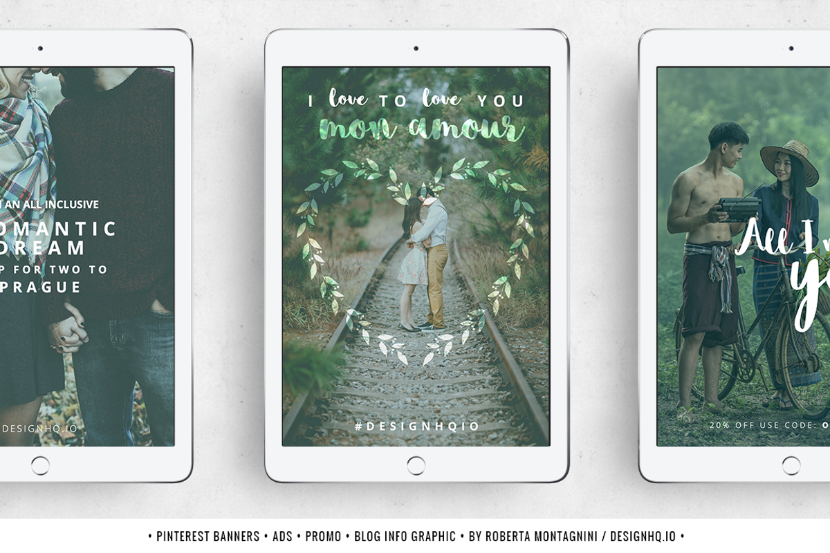 48 Social Media Templates - Romantic, a Social Media Template by DESIGN HQ (Photo 7 of 9)