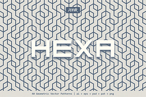 Hexa Geometric Vector Patterns