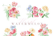 Watercolor Clipart - WATERMELON, a Decorative Illustration by Beigetime (Thumbnail 9 of 10)