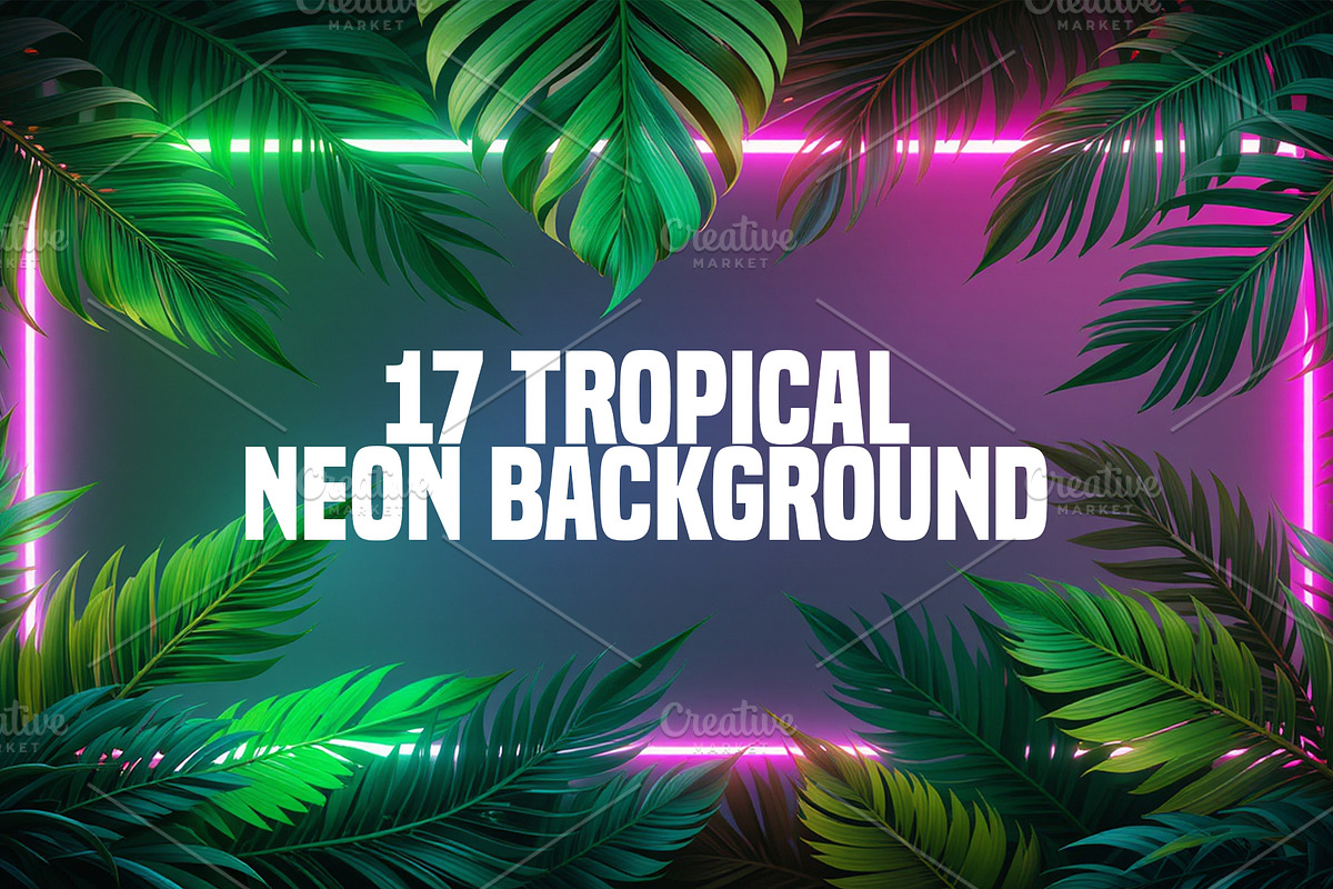 Tropical neon background, a Background Photo by Darkness Years (Photo 1 of 2)