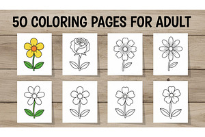 Coloring Pages for Adults, an Object Graphic by Designer_Momina