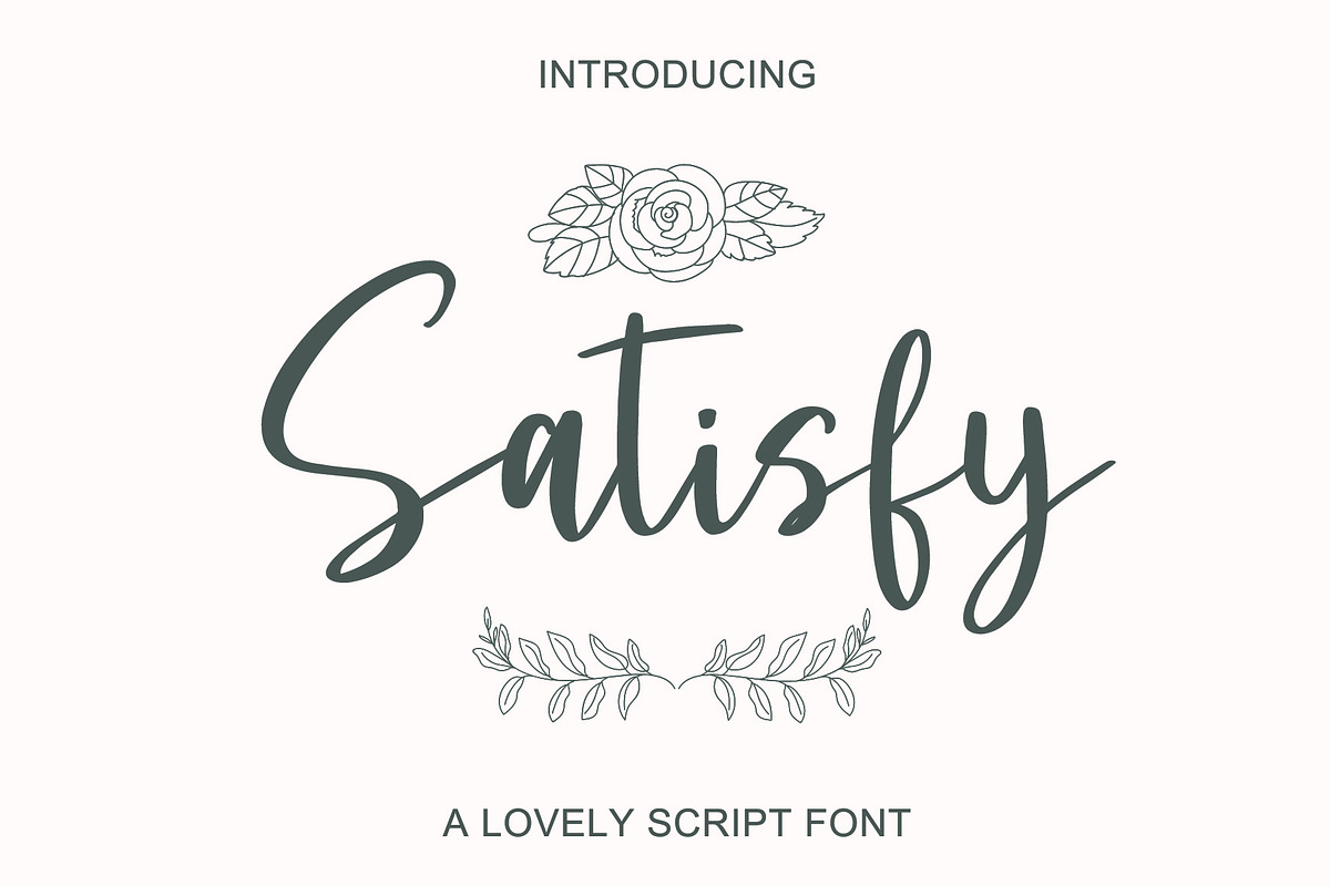 Satisfy | Handwritten Font, a Script Font by Yuby Creative (Photo 1 of 5)