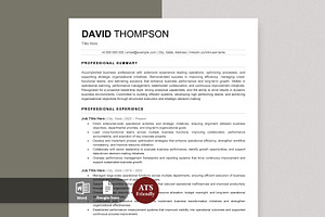 ATS Resume Template / Job Winning CV, a Resume Template by Anjum Ilyas