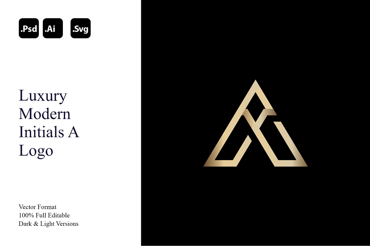 Luxury Modern Initials A Logo, a Branding & Logo Template by Luxury Logos (Photo 1 of 4)