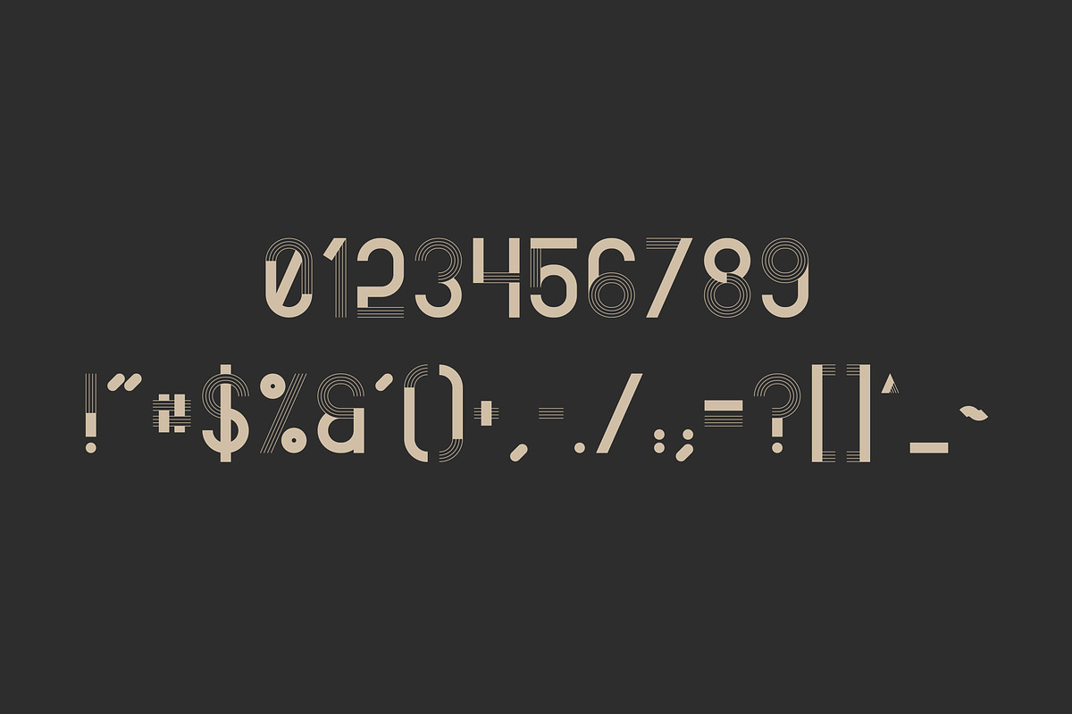 Minbus - Display font preview 5