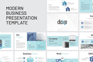Doxe Business Keynote Presentation, a Presentation Template by TemplatesForest