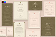 Wedding Invitations Set, a Stationery Template by BrandPacks (Thumbnail 1 of 9)