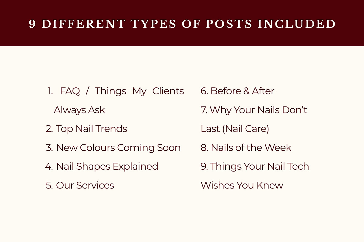 Nail Tech Instagram Carousels, a Social Media Template by Anna Design Studio (Photo 10 of 10)