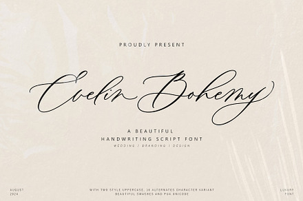 Evelin Bohemy, a Script Font by JamalCreativeStudio