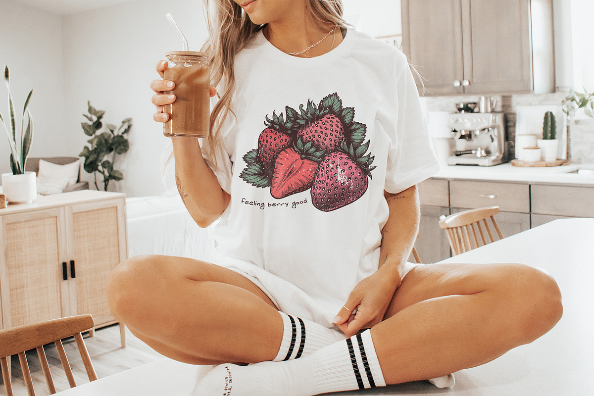 Feeling Berry Good PNG, Strawberry, an Illustration by SharpMarketplace (Photo 3 of 9)