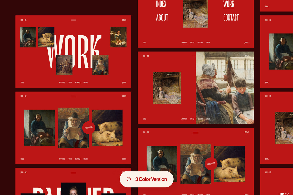Figma Portfolio Website Template, a Landing Page Template by andrisetiawannn (Photo 4 of 7)