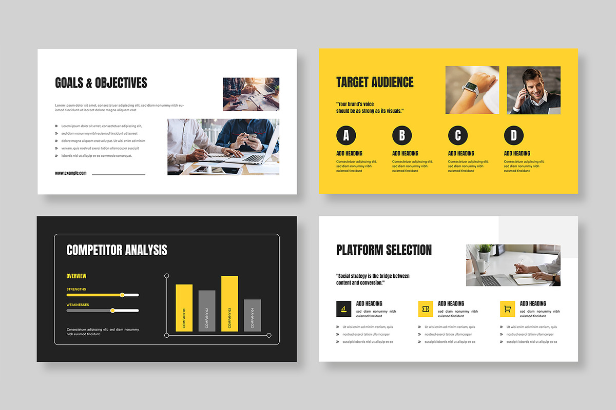 Social Media Strategy Presentation, a Presentation Template by MightyDesign (Photo 3 of 9)