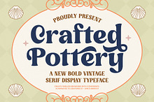 Crafted Pottery Vintage Serif