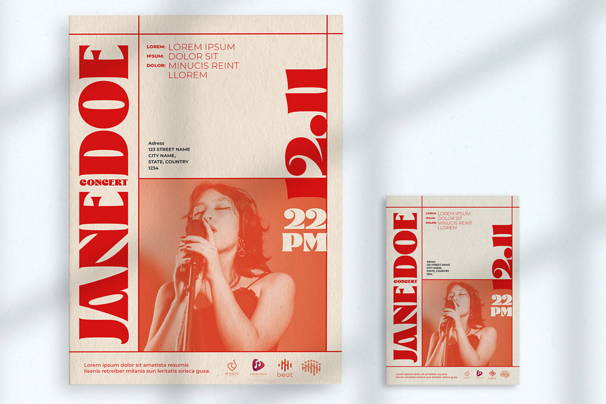 Modern Gradient Flyer and Poster, a Print Template by McLittle Stock (Photo 1 of 2)
