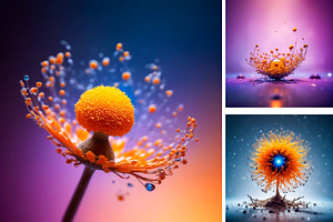 Microcosm Flower Idea T-shirt Print