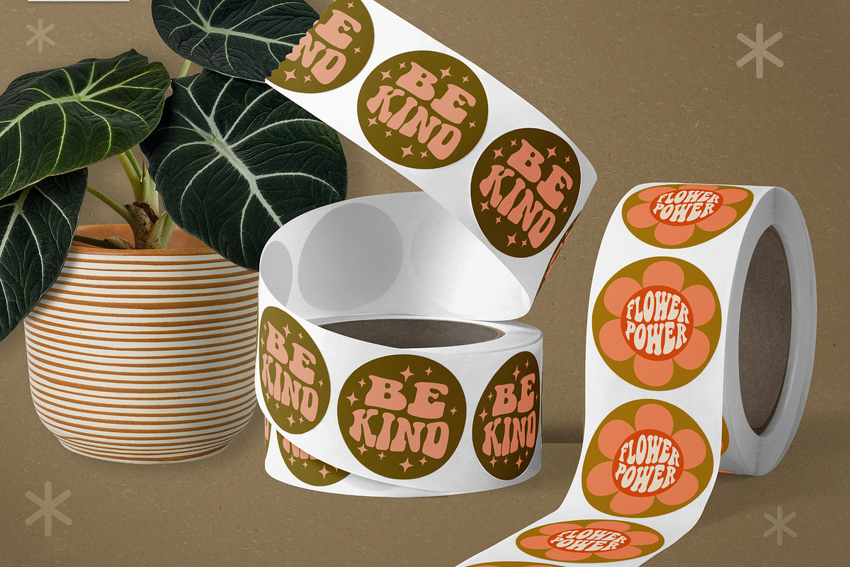 70s Retro Hippie Graphics, an Illustration by Summit Avenue (Photo 8 of 8)