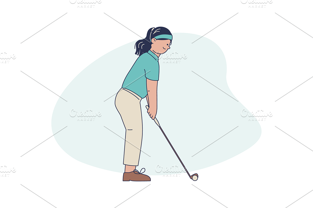 Golf Tournament Illustration, an Object Graphic by Jump Studio (Photo 9 of 12)