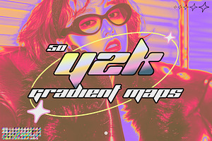 Y2K Gradient Maps, a Gradient Add-On by Freezerondigital