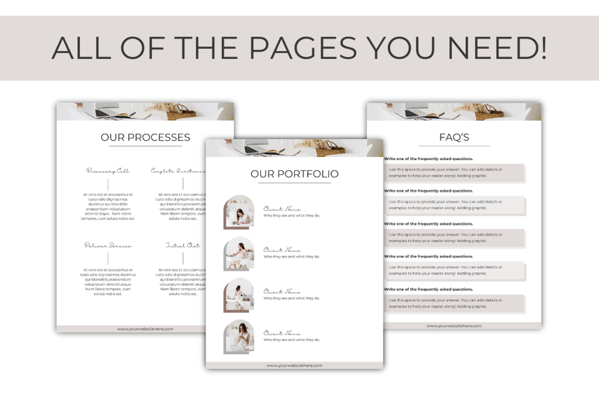 Kate Carter Pricing & Services Guide, a Templates & Theme by Lady Boss Studio (Photo 7 of 9)